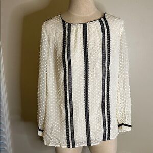 J. Crew Natural Textured Blouse